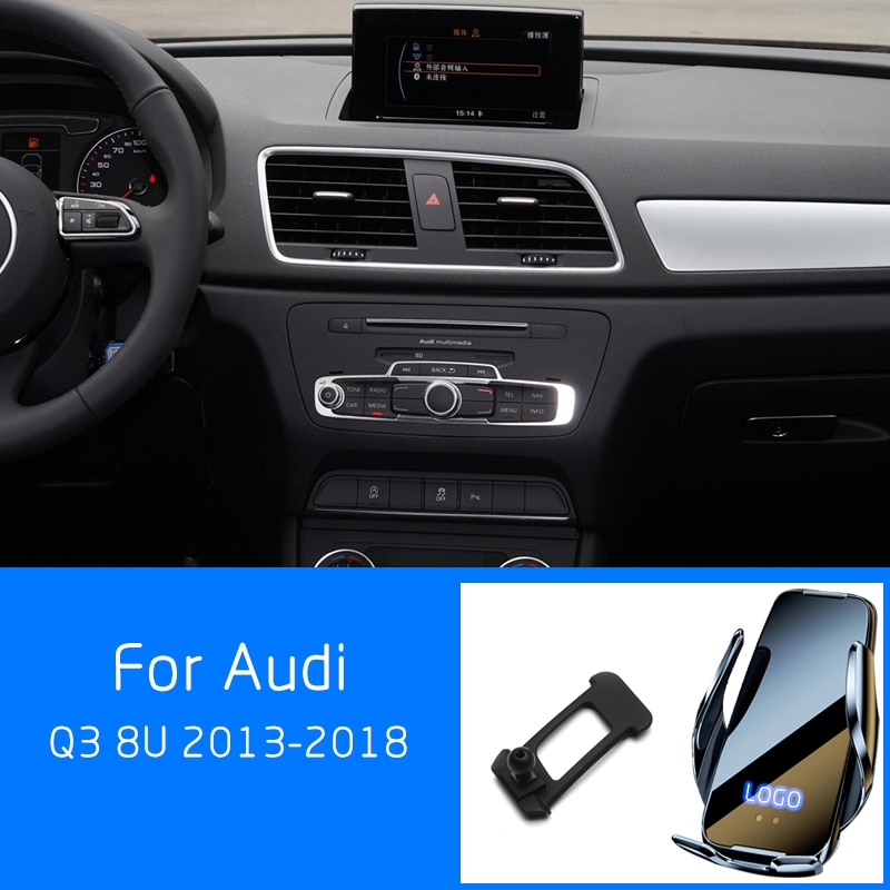 아우디 Q3 8U 2013 2018 차량용 무선 충전기, 휴대폰 GPS 네비게이션, 고정 자동 유도 브래킷, 고속 충전